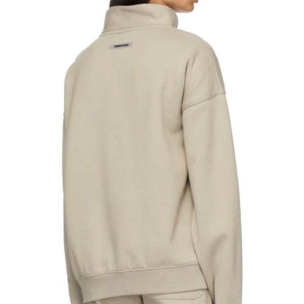 Essentials Mock Neck Half-Zip Sweatshir - Picture 2 of 2